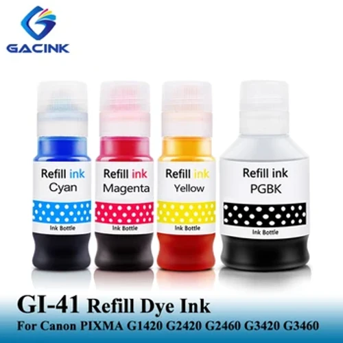 GACINK GI-41 GI41 Đổ Mực Dye Cho Canon Cho Canon PIXMA G1420 G2420 G2460 G3420 G3460 Lọ Mực Botella De Tinta