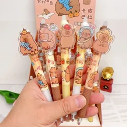 6 buc/pachet Pix Capybara Pix cu gel cu cerneală albastră, șters cu desene animate, 0,5 mm, lavabil, pixuri magice șters, cadouri de ziua copiilor