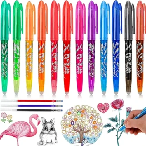12 Màu Xong Xóa Được Bút Gel 0.5 Mm Nhiều Màu Đổ Kawaii Bút Màu Vẽ Viết Mực Gel Tháp Bóng Lăn Cổ Thụ bút Văn Phòng Phẩm