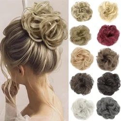RANYU Messy Synthetesch Hoer Bun Fake Hoer Fraen Chignon Hoer Curly Perück Elastesch Stécker Braut Hoer Einfach Bun