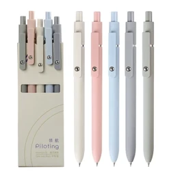 5PCS/Pacáiste 0.5MM Socraíonn Peann Glóthach Morandi Scríbhneoireacht Athlíonta Dubh Peann Glóthach Glóthach Do Sholáthar Peann Scoile Stáiseanóireacht Bog-dteagmháil Kawaii