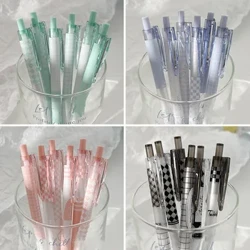 6-teiliges Set mit modischen Gelschreibern, schöne koreanische Mode-Schreibwaren, Gelschreiber, 0,5 mm, schwarze Tinte, Scrapbook-Stift, Schulanfang, Schülerbedarf