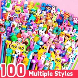 Ta'lim ofis materiallari yoqimli multfilm jel qalam 0.5/38MM siyoh qalam sovg'a maktab mukofoti talabalar sovg'asi qiziqarli qiz qalam Random10/20/50/100pc