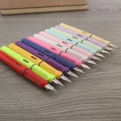 qualità di lusso 407 Penna stilografica Clip classica VERDE ARGENTO EF stile Penna a inchiostro per cancelleria Materiale scolastico per ufficio nuovo