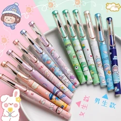 Student Kawaii Fountain Pen Maaaring Palitan ng Ink Set Asul na tinta EF 0.38 mm F 0.5mm Mga Panulat sa Paaralan Mga Gamit sa Opisina ng Stationery para sa Pagsusulat