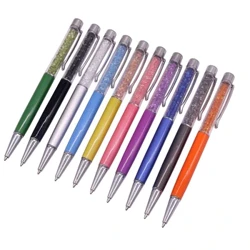 1 Adet Kalem Kristal Tükenmez Kalem Yaratıcı Pilot Stylus Dokunmatik Kalem Yazma Kırtasiye Ofis ve Okul Kalem Tükenmez Kalem mürekkep Siyah mavi