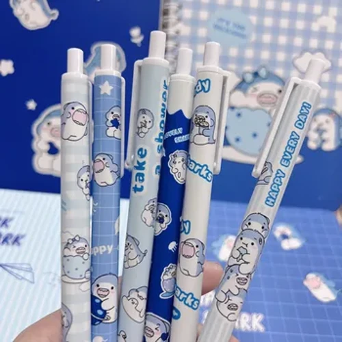 Długopis żelowy Blue Shark Baby Pióro kulkowe Szkolne artykuły biurowe Artykuły papiernicze 0,5 mm Czarny tusz