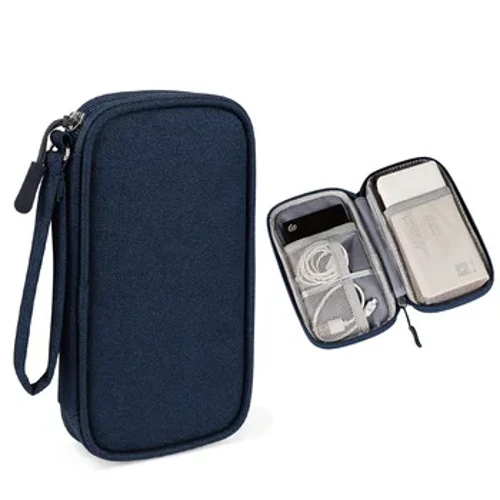 USB zaryadlovchi kabeli sumkasi Qattiq quti Quvvat banki qutisi SSD sumkasi uchun saqlash qutisi Tashqi qattiq disk uchun quvvat banki qutisi