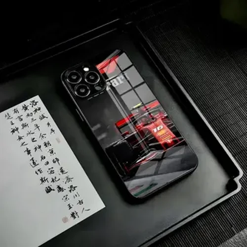 Xe F-FerrariEs Thể Thao Ốp Điện Thoại Cho Iphone 15 13 12 14 11 Pro Ốp Lưng Điện Thoại Max Mini X Xr Xs 8 7 Puls 6 Kính
