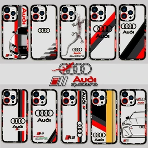 Sports RS Auto Audis Telefon Case Fir iPhone 15 14 13 12 Mini 11 Pro Max X XR XS 6S 6 7 8 SE20 Plus Soft Silikon Transparent Cover