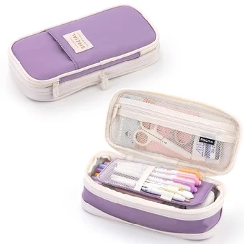 Kawaii Bút Chì Trường Hợp Công Suất Lớn Túi Đựng Túi Đựng Hộp Cho Bé Gái Bé Trai Văn Phòng Sinh Viên Văn Phòng Phẩm Nhà Tổ Chức Đồ Dùng Học Tập