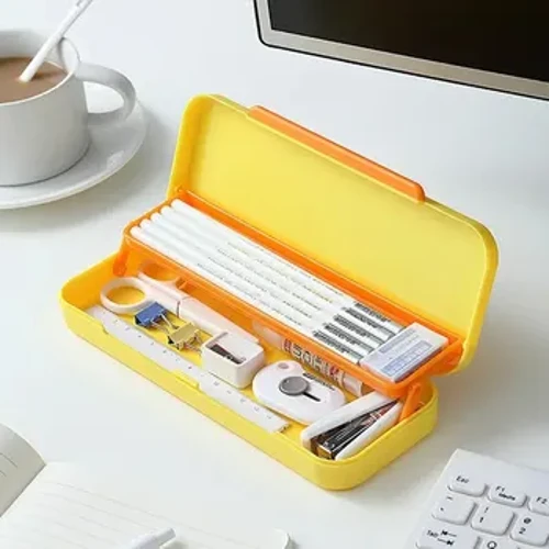 Gleoite Duck Ins Stíl Bosca Stáiseanóireachta Mac Léinn Ilfheidhmeach Cumas Mór Soláthairtí Scoile Cás Pencil Plaisteacha