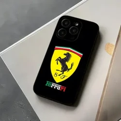 Autó F-FerrariEs Sports Phone lumineszcens tok iphone 15 12 14 se 2022 pro max 11 13 xr x xs mini plus funda shell burkolathoz
