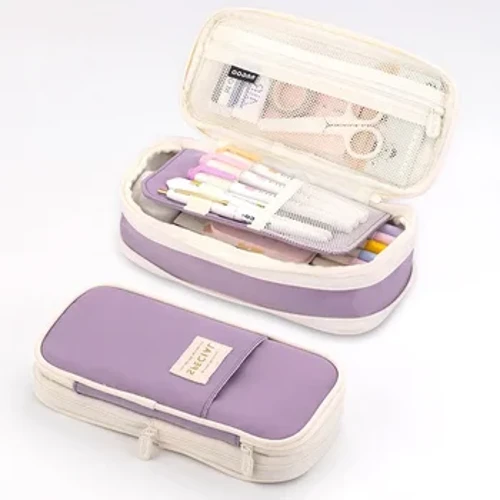 Kawaii etui Leuke potloodtas Grote capaciteit wasbare briefpapiertas Schoolkantoorbenodigdheden