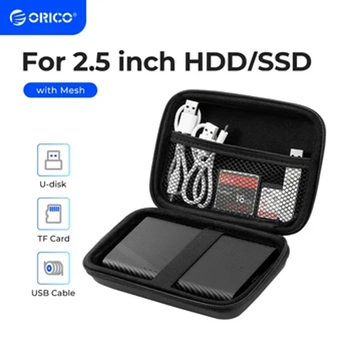 ORICO 2.5 Hard Disk Case Portable HDD Protection Bag no waho 2.5 iniha Hard Drive/Earphone/U Disk Hard Disk Drive Case Black
