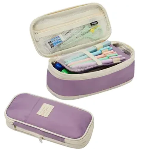 Pahu Penikala Nui Nā Haumāna ʻEke Pencil Pouch Paʻa Pahu no nā Kaikamahine Boy Office Stationery Organizer Nā lako kula.