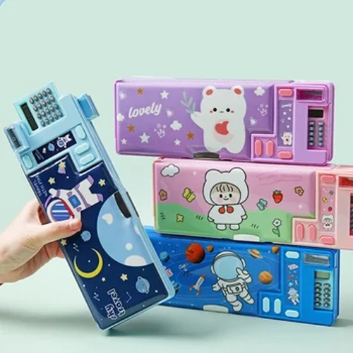 Nhựa Văn Phòng Phẩm Hộp Tổ Chức Kỳ Lân Gấu Phi Hành Gia Văn Phòng Phẩm Đựng Trường Quà Tặng Cho Trẻ Em Thiếu Niên Tiếp Liệu