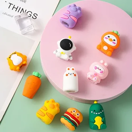 Kawaii Mèo Hoạt Hình Gọt Bút Chì Silicone Hướng Dẫn Sử Dụng Bút Chì Cắt dành cho Trường Học Trẻ Em Quà Tặng Đồ Chơi Hàn Quốc Văn Phòng Phẩm Vật Dụng Văn Phòng