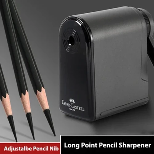 Faber Castell Artists Instrukcja temperówki z długim punktem do ołówków węglowych artystycznych/ołówków do rysowania/szkicowania Regulowane punkty