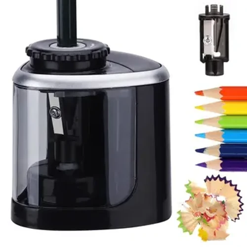 Temperamatite portatile Elettrico Manuale 2 in 1 Temperamatite automatico Bambini Adulti Temperamatite automatico Cancelleria