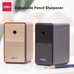 DELI Upassbar Bläistëft Sharpener mat laang halen Blade Hand Crank Table Sharpeners Machine Stationery