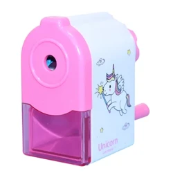 Hand Crank Cute Unicorn Mecanyddol Awtomatig Pensil Miniwr Swyddfa'r Ysgol Cyflenwi Deunydd Ysgrifennu Creadigol Yn ôl i'r Ysgol Childen