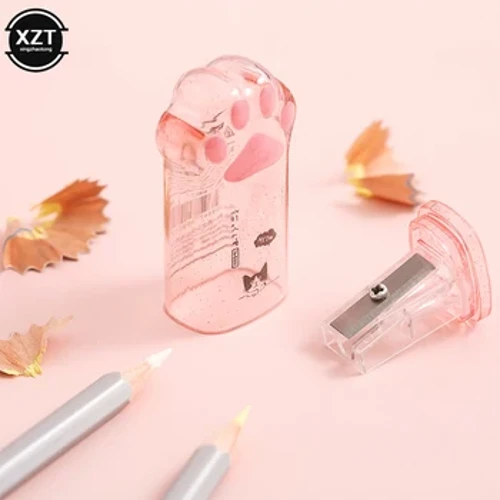 Dễ thương Sáng Tạo Mèo Gọt Bút Chì Văn Phòng Phẩm Kawaii Cô Gái Trái Tim Vẻ Đẹp Cao Cấp Móng Vuốt Mèo Máy Mài Bút Chì Đồ Dùng Học Tập