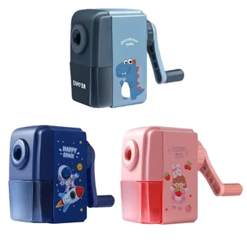 Ang Cartoon Dinosaur Pencil Sharpener ay Awtomatikong Pinapasok ang Lead Hand-cranked Mechanical Sharpener Mga Stationery ng Estudyante sa Paaralan