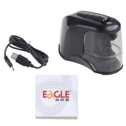 Desktop Electric Pencil Sharpener na may USB Cord Auto Feed-in Clear Shaving Box para sa Student School Boy Girl Class Rewards