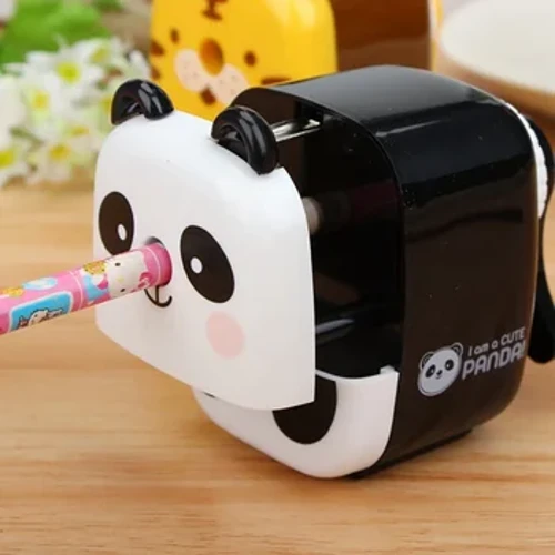 Bleistiftspitzer in Tierform, Cartoon, Panda, Tiger, Schulbedarf für Kinder, Homeoffice, Schreibtisch