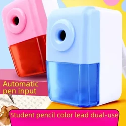 Sacapuntas automático de manivela para estudiantes, cortador de lápices, afeitadora, cepillo giratorio