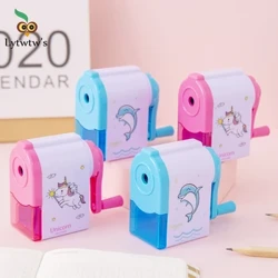 Pcs 1 Lytwtw's Cute Unicorn Dolphin Mechanical Sharpener Kwa Afisi ya Shule ya Penseli Hutoa Vifaa vya Ubunifu Kurudi Shuleni