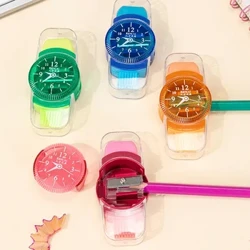 3 Katika 1 Penseli Sharpener Creative Wristwatch Modeling Penseli Sharpener na Raba na Brush Vifaa Stationery School