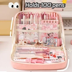 Kawaii Đựng Dung Tích Lớn Túi Túi Hộp Cho Bé Gái Nhật Bản Hàn Quốc Trường Học Vật Dụng Văn Phòng