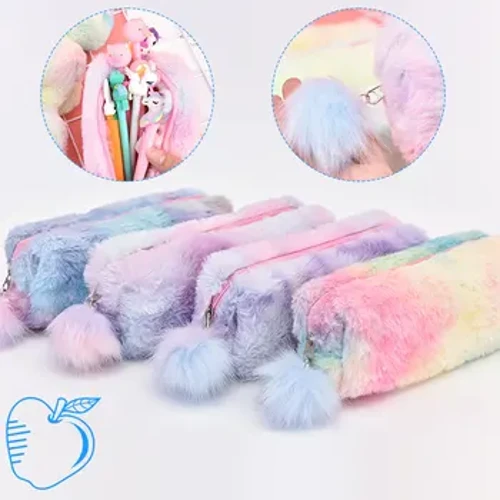 Kawaii Peluş Kalem Kutusu Büyük Kapasiteli Kalem Çantası Kızlar için kalem çantası saklama çantası Kalem Kutusu Öğrenci Okul Malzemeleri Kırtasiye