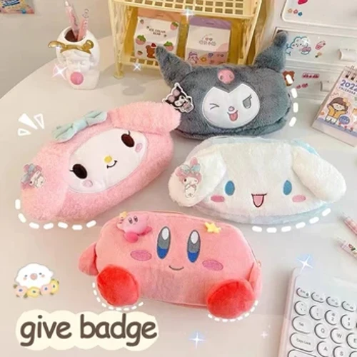 Sanrio Sang Trọng Bút Chì Trường Hợp Kawaii Kuromi Cinnamoroll Sinh Viên Công Suất Lớn Túi Đựng Bút Bút Túi Cô Gái Kid Trường Văn Phòng Phẩm Vật Dụng