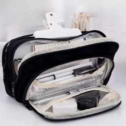 Multilayer Bläistëft Grouss Poschen Ästhetesch Schoul Cases Grouss Kapazitéit Pen Case Stationery Holder Bag Studenten Schoulmaterial