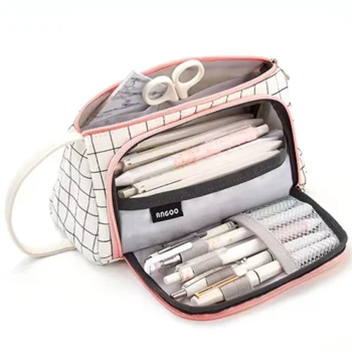 Astuccio per matite di grande capacità Astuccio per penne multifunzione Kawaii Astucci per matite Borsa per ufficio scolastico Astuccio per matite Forniture di cancelleria per studenti