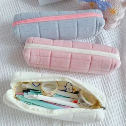 Kawaii Đựng Sáng Tạo Gối Túi Dung Tích Lớn Ngắn Lông Tơ Túi Cho Bé Gái Học Tập Hộp Văn Phòng Phẩm Túi Đựng Mỹ Phẩm