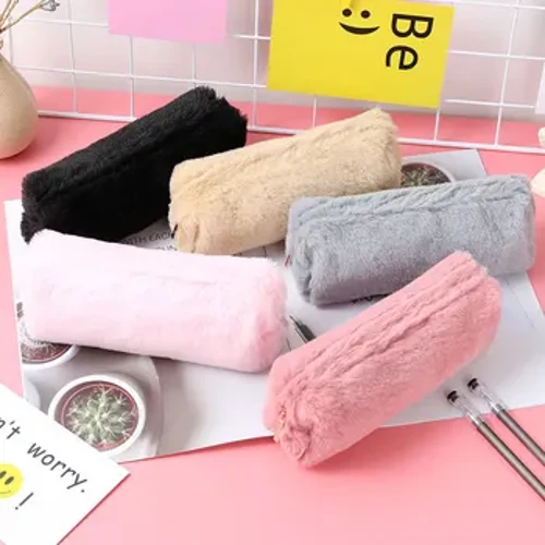 Fashion Lucu Mewah Ritsleting Tas Pensil Sekolah Kantor Perlengkapan Alat Tulis Kantong Dompet Penyimpanan Lucu Makeup Tas Kotak Pensil