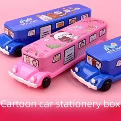 Μεγάλη χωρητικότητα Metal Pencil Case Design Car Design Storatery Storage Box για προμήθειες σπουδών παιδικών μαθητών