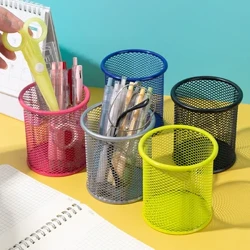 1 Stück Neuer Bleistifthalter Büro Schreibtisch Metall Mesh Quadratischer Stifthalter Becherbehälter Behälter Organizer Robustes Bleistiftetui