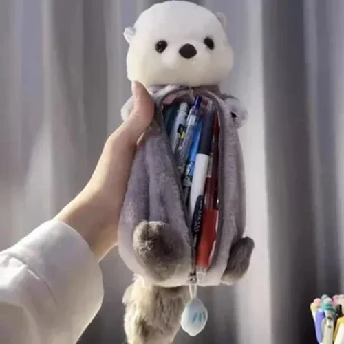 1 Cái Sáng Tạo Rái Cá Biển Sang Trọng Búp Bê Đựng Ins Cao Cấp Hấp Dẫn Bút Dễ Thương Túi Đựng Bút Chì Túi Đồ Dùng Học Tập văn Phòng Phẩm