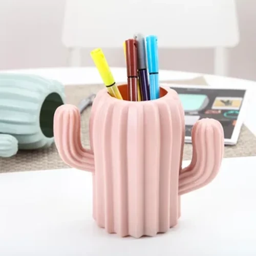Creative Student Stand Stationery Desktop Cactus Desk Multifunction Storage Box Container PE Pot Brush Pot Αναλώσιμα γραφείου
