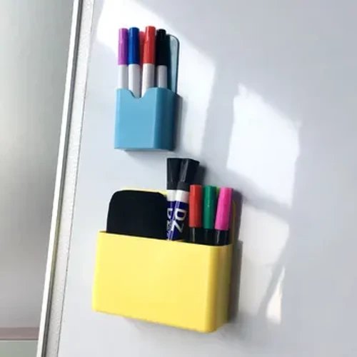 Magnetyczne pudełko do przechowywania w lodówce Puszki Marker Ołówek Uchwyt na długopisy Organizator na biurko Akcesoria do przechowywania Magnes Plastikowe artykuły szkolne do biura