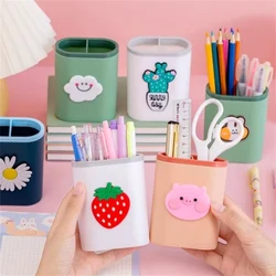 Kartun Bear Pen Pensil Pot Holder Brush Storage Container Meja Organizer Multifungsi Alat Tulis Kantor