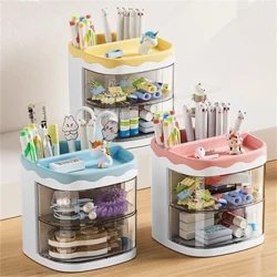 Niedlicher Stift, Bleistifttopf, Pinsel-Aufbewahrungsbox, Behälter, Schreibtisch-Organizer, multifunktional, Schreibwaren, Bürobedarf, Schreibtisch-Halter, Stifte