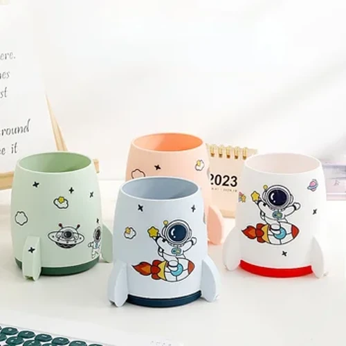 Roced Kawaii Pensil Deiliad Pot Brwsh Cynhwysydd Storio Trefnydd Desg Tâp washi amlbwrpas Llyfrfa Cyflenwadau Swyddfa