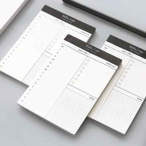 Mini Planner Pang-araw-araw na Check List Talaan ng Mesa Iskedyul ng Oras ng Office School Notebook/Planner Stationary Weekly Planner