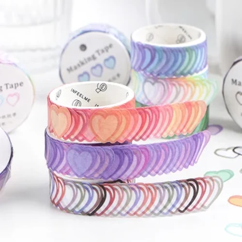 Mohamm 1pc Love Poem Series dekorazioa Forma bereziko Washi maskaratze zinta Sormenezko Scrapbooking Geldiko Eskolako materiala